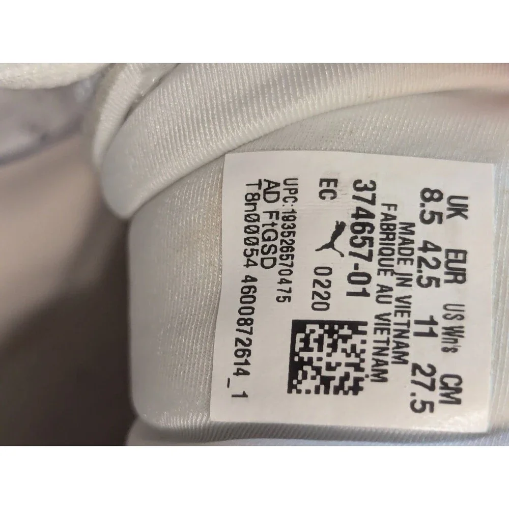 PUMA Women's RS-X³ Leather Fade Sneakers (White / Rosewater) – Style 374657-01